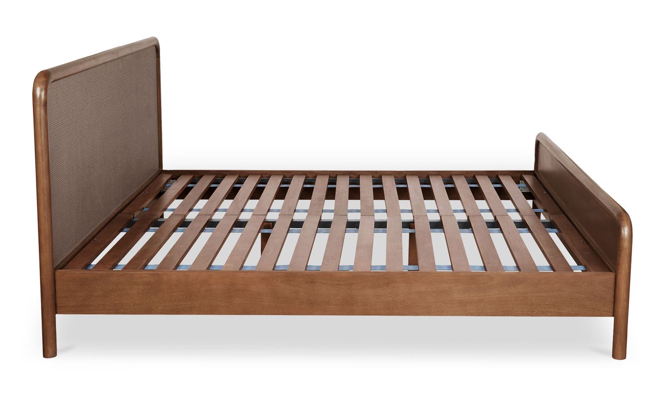 Rye King Bed Warm Brown