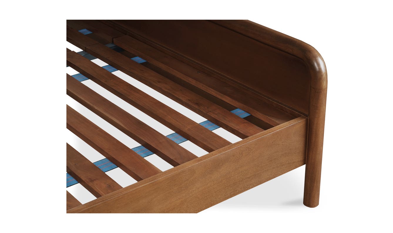 Rye King Bed Warm Brown