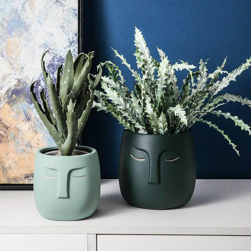 Ceramic Face Living Room Vase - Austrige™