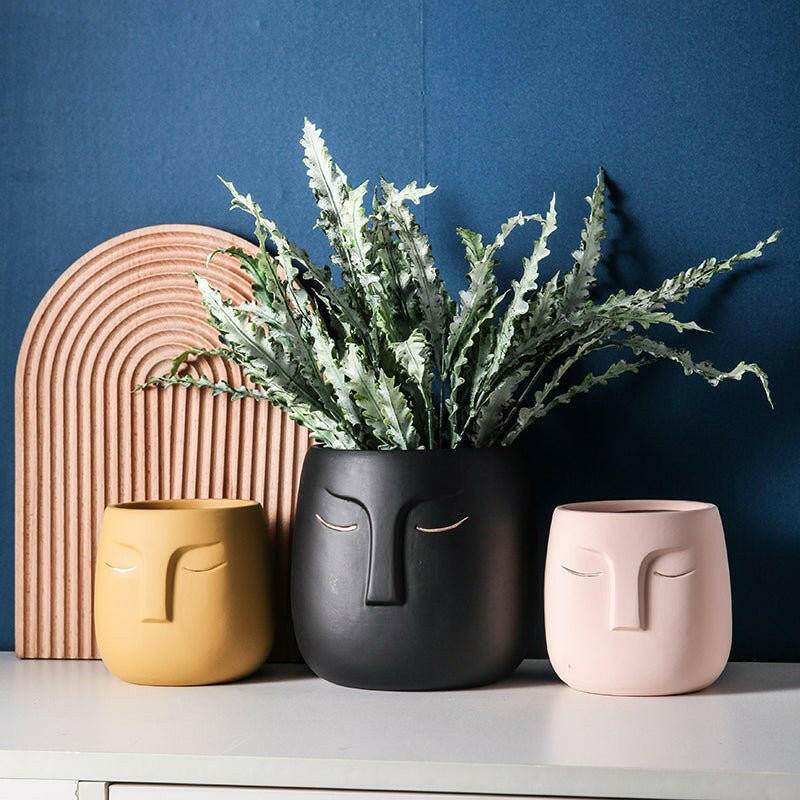 Ceramic Face Living Room Vase - Austrige™
