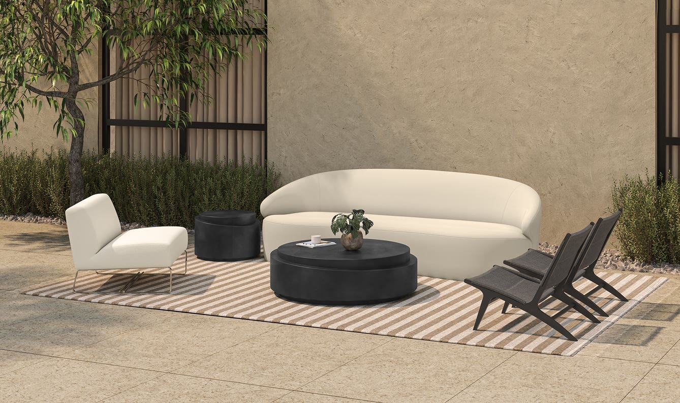 Palma Outdoor Lounge Chair Black