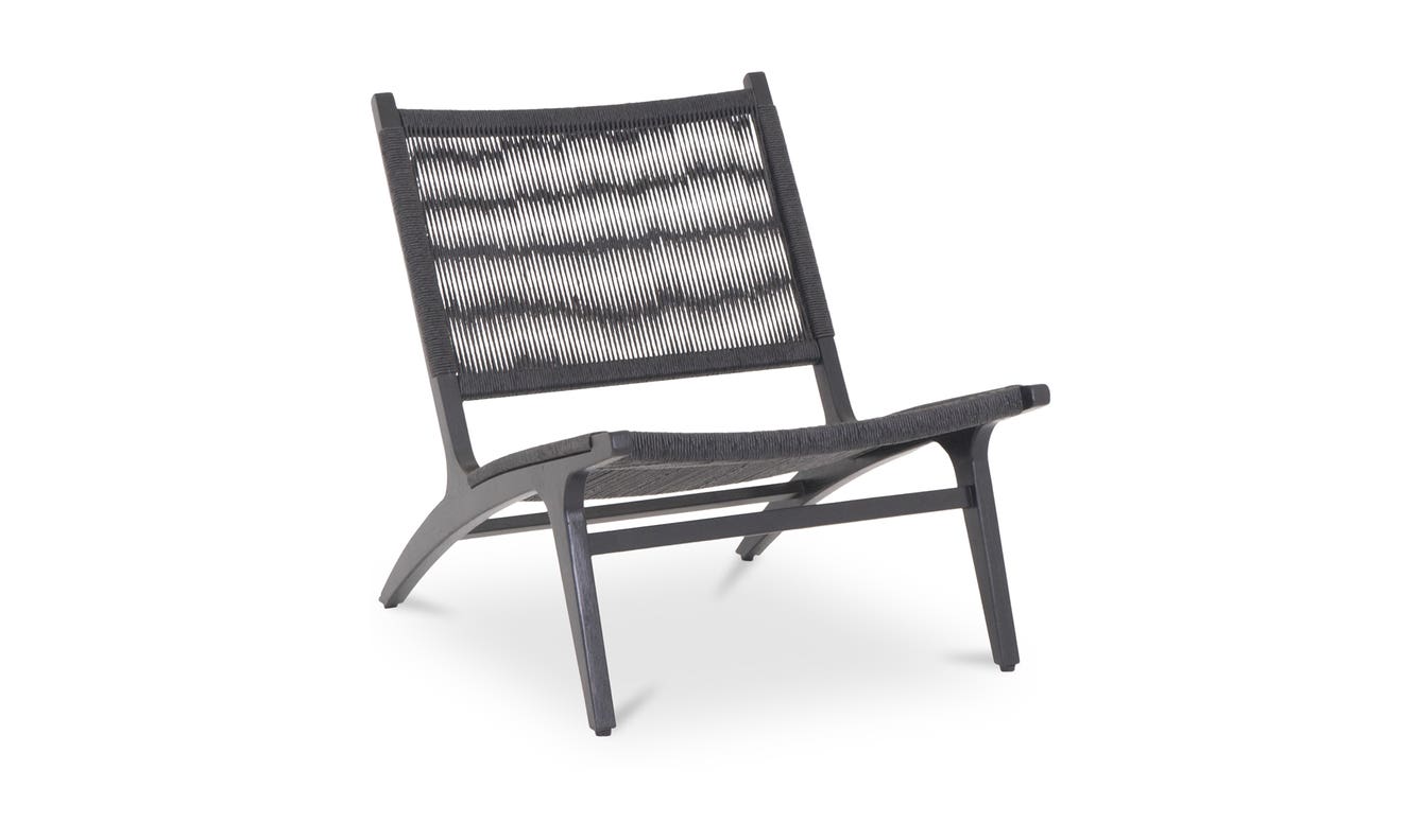 Palma Outdoor Lounge Chair Black
