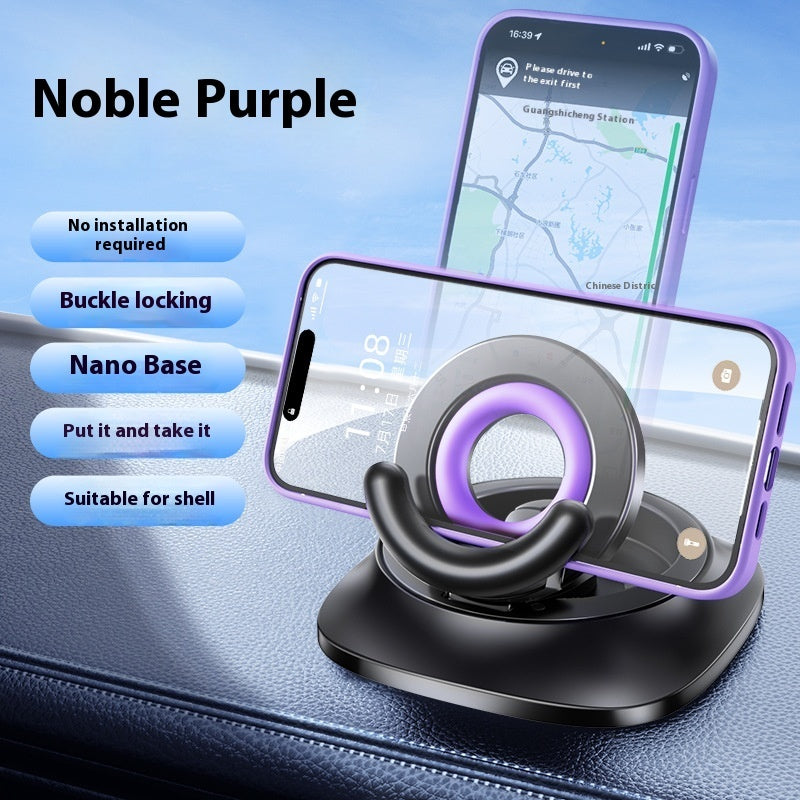 Support magnétique pour téléphone portable, pliable et réglable, avec ventouse, antidérapant, pour les déplacements quotidiens.