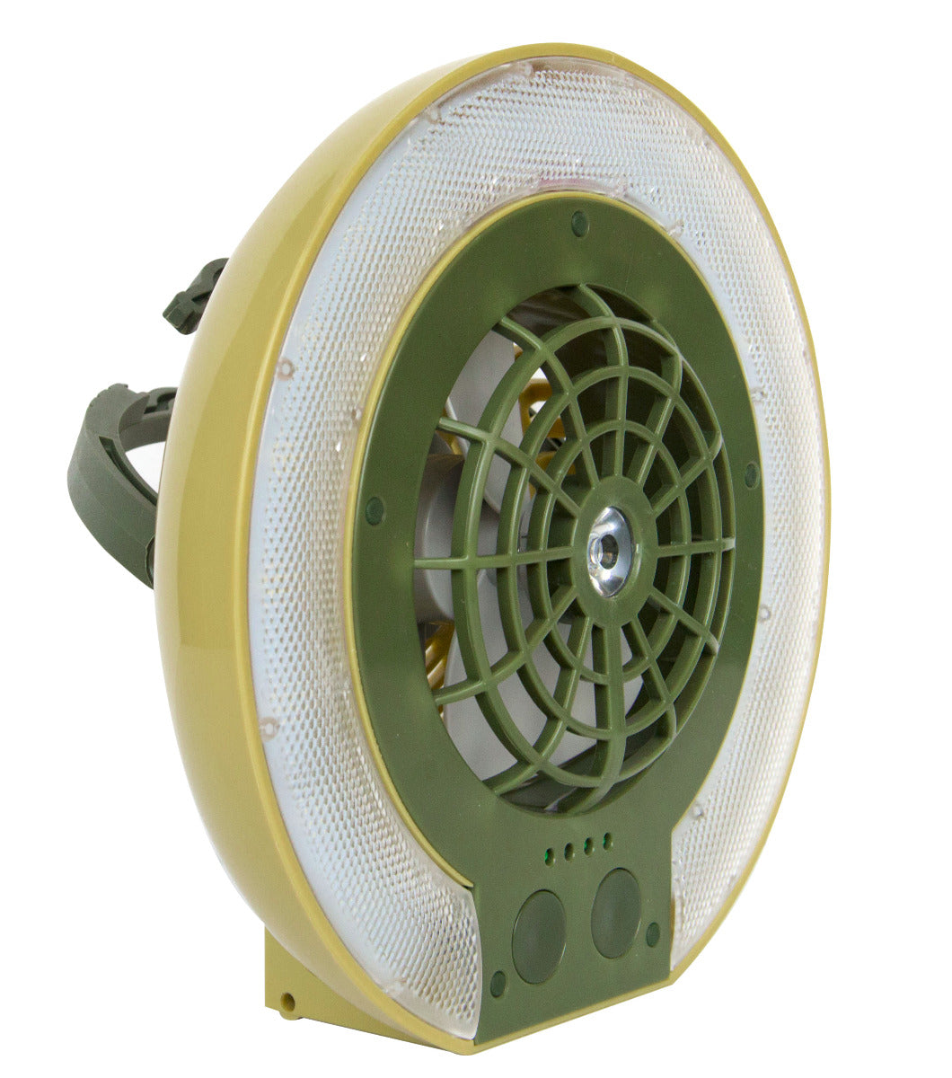 TRU De-LIGHT LiteBreeze LED Multi-Use Multipurpose Disc Fan / Light For Work / Play - Indoor / Outdoor