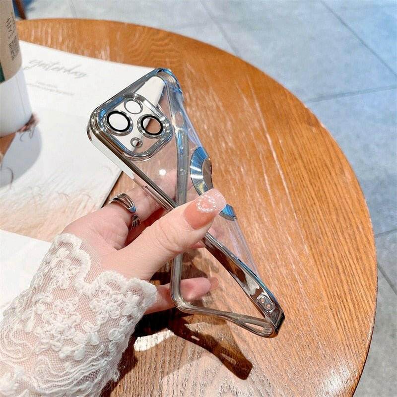 Electroplated Transparent iPhone Case - Austrige™