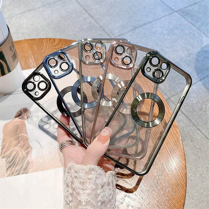 Electroplated Transparent iPhone Case - Austrige™