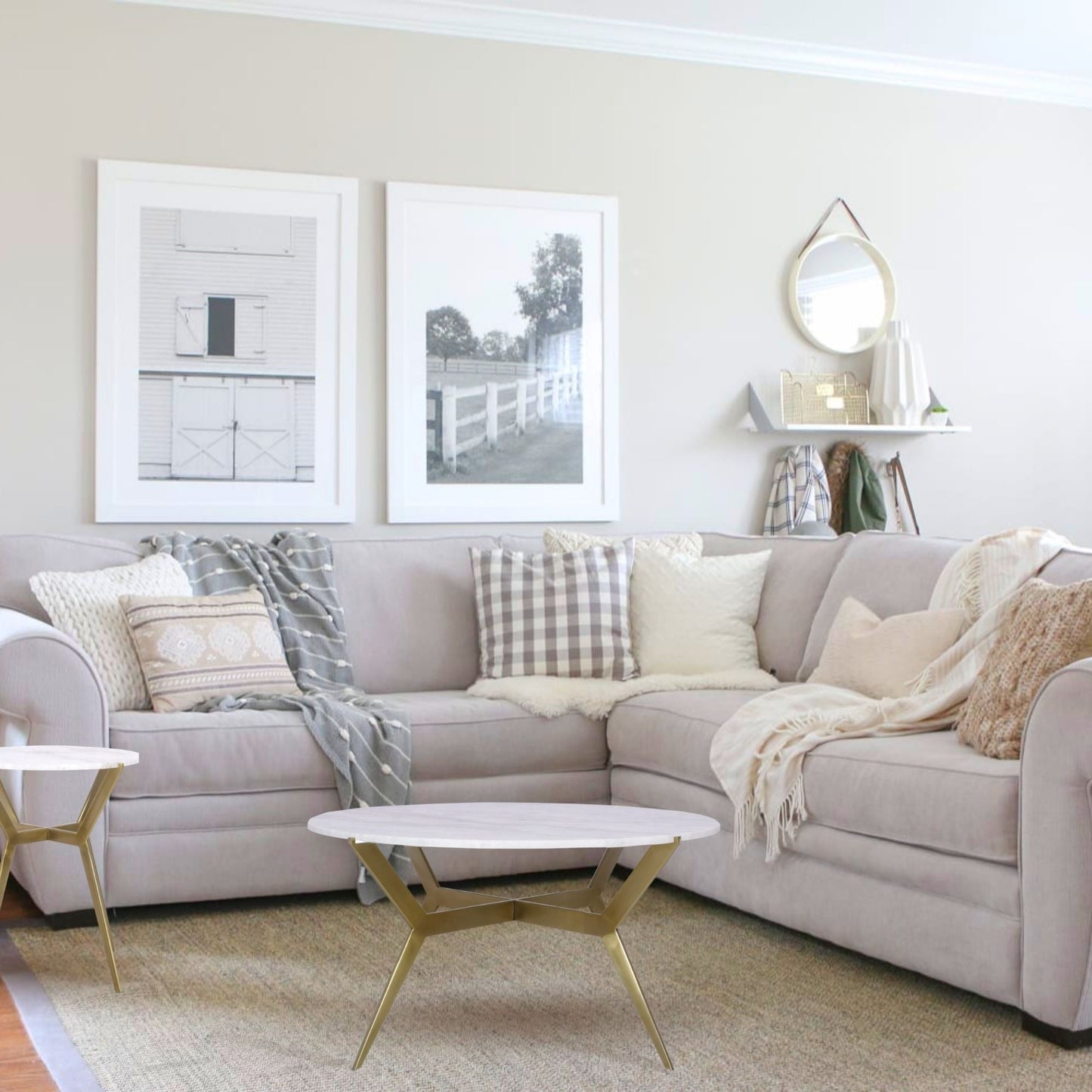Sevi Round Marble Coffee Table