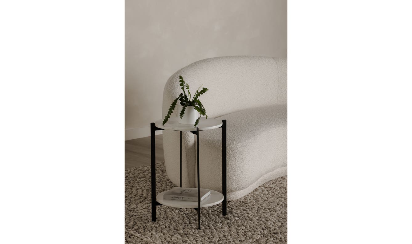 Melanie Accent Table White