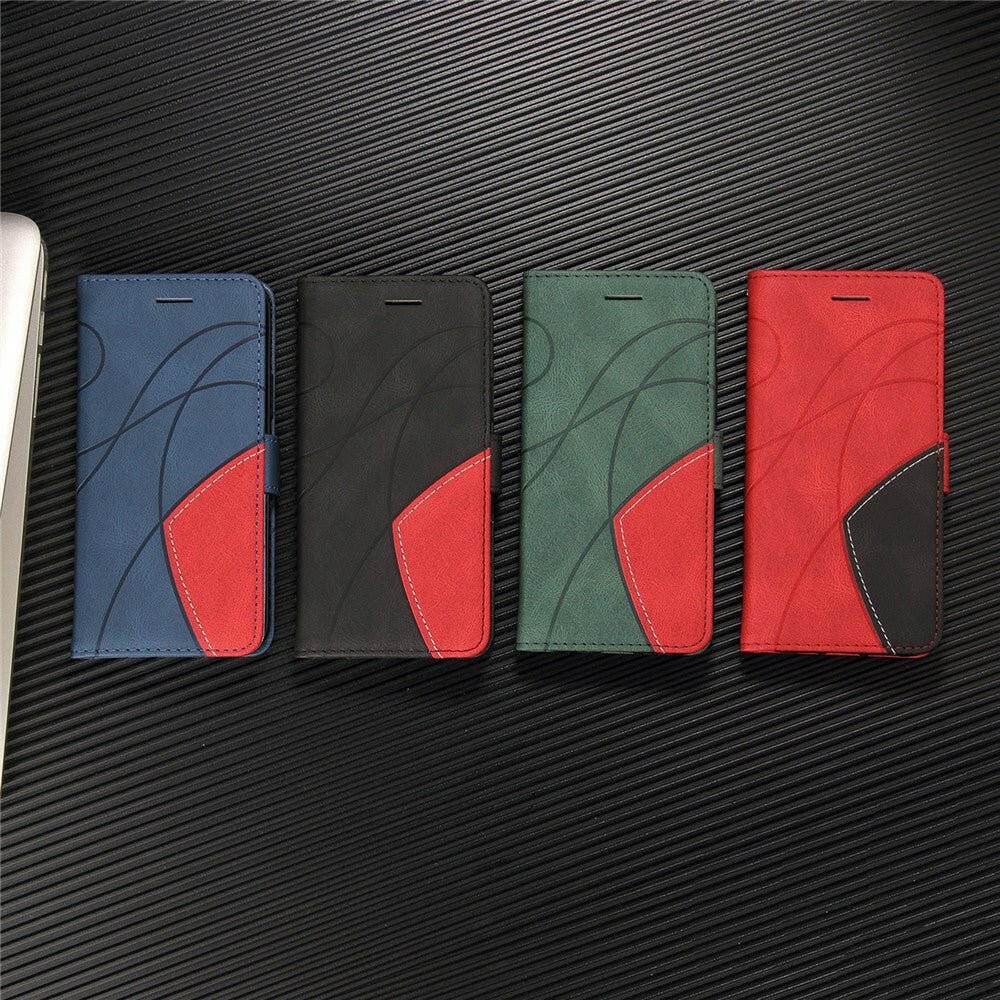iPhone 13 Pro Max Case Leather Wallet Flip Cover - Austrige™