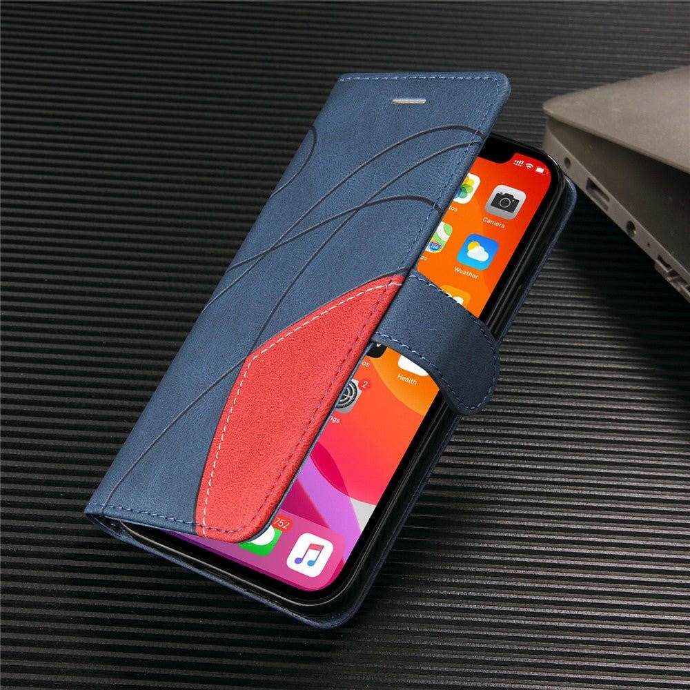 iPhone 13 Pro Max Case Leather Wallet Flip Cover - Austrige™