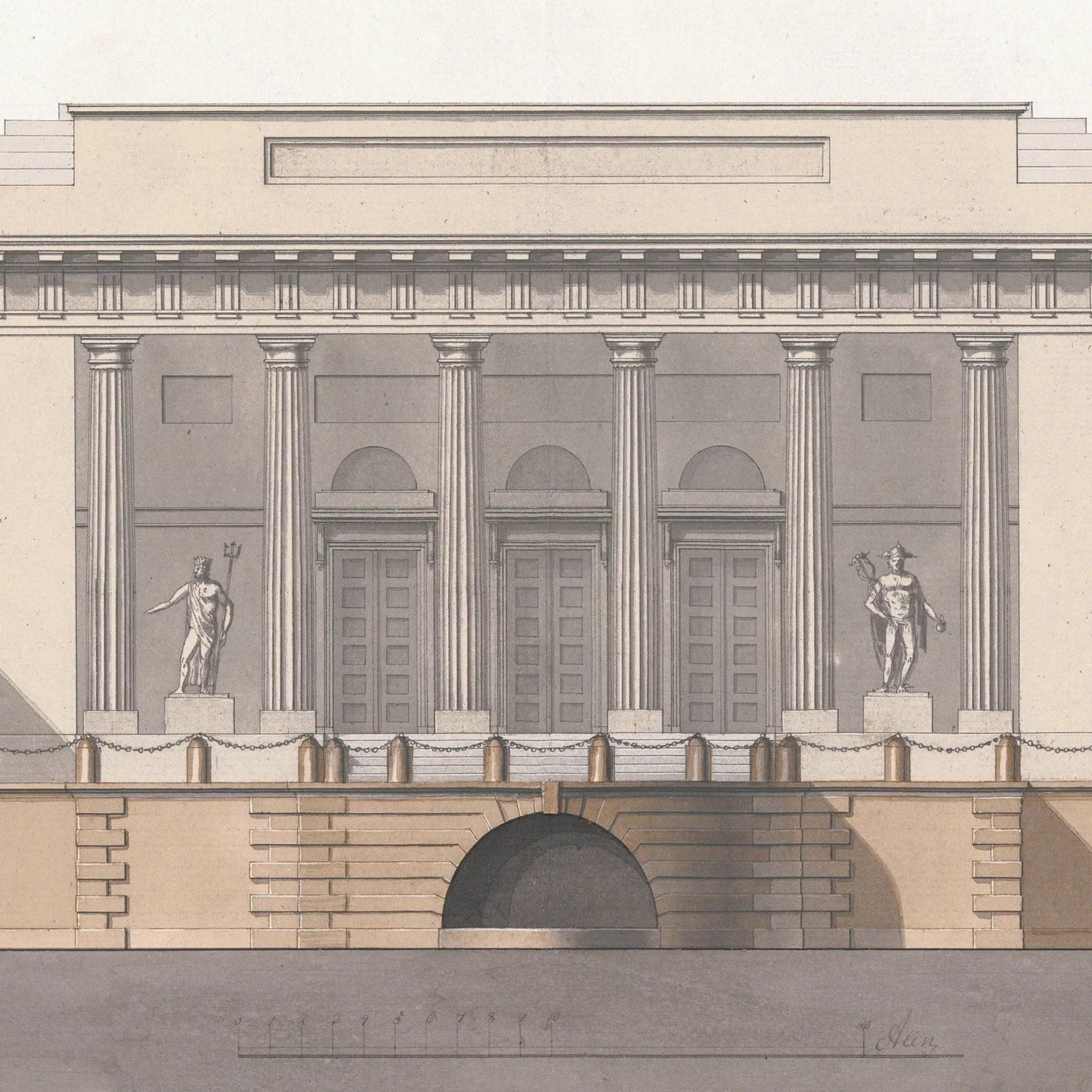 Italian Villa Facade lll, C. 1838