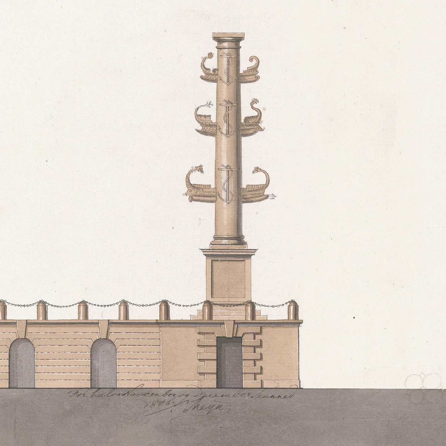 Italian Villa Facade lll, C. 1838