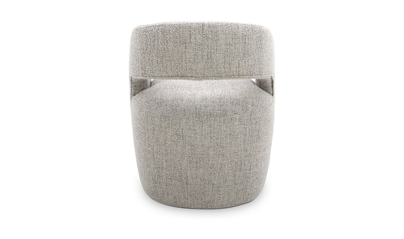 Barrow Swivel Dining Chair Grey Storm