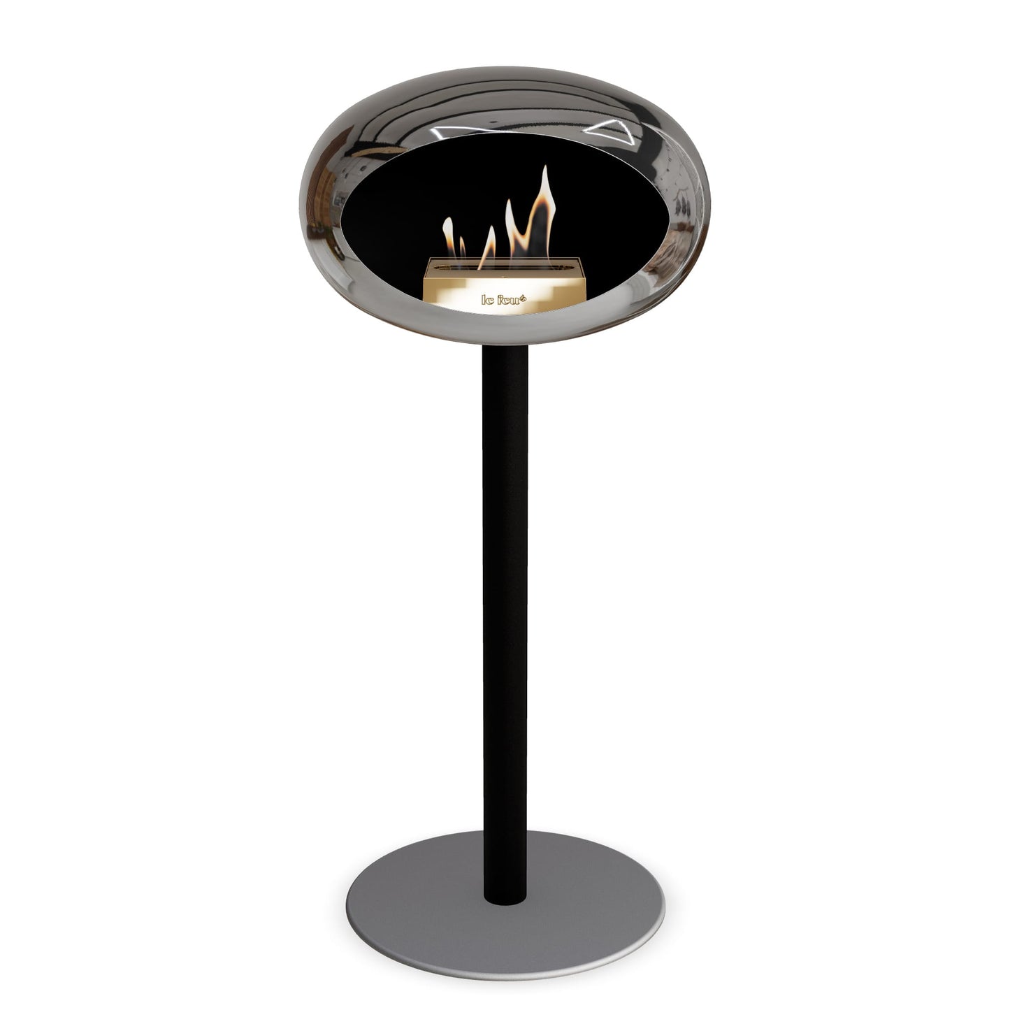 Le Feu Steel High Dome Chromed Silver