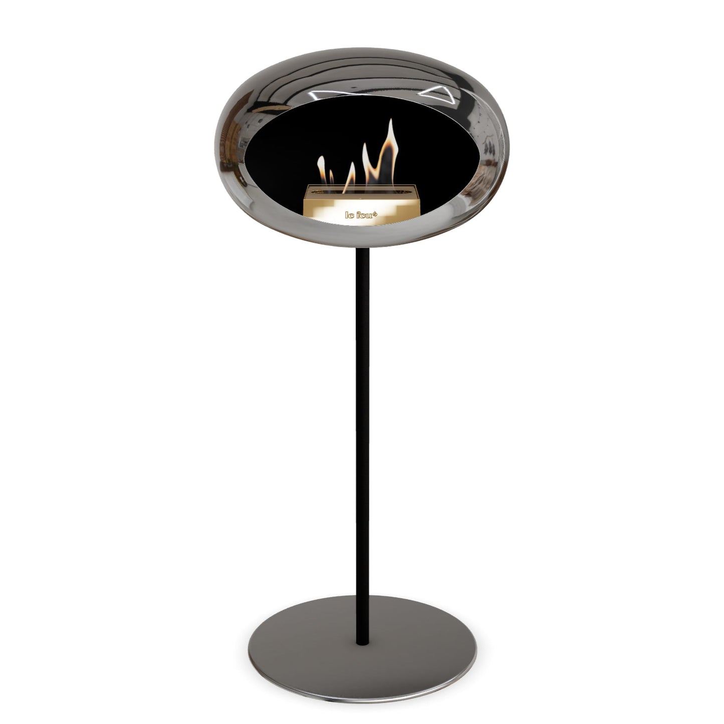 Le Feu Steel High Dome Chromed Silver