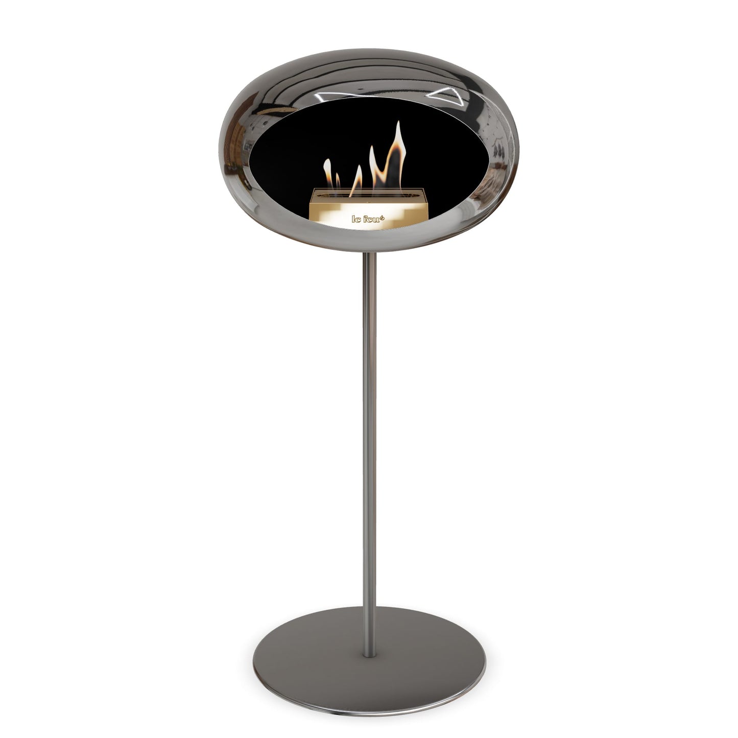 Le Feu Steel High Dome Chromed Silver