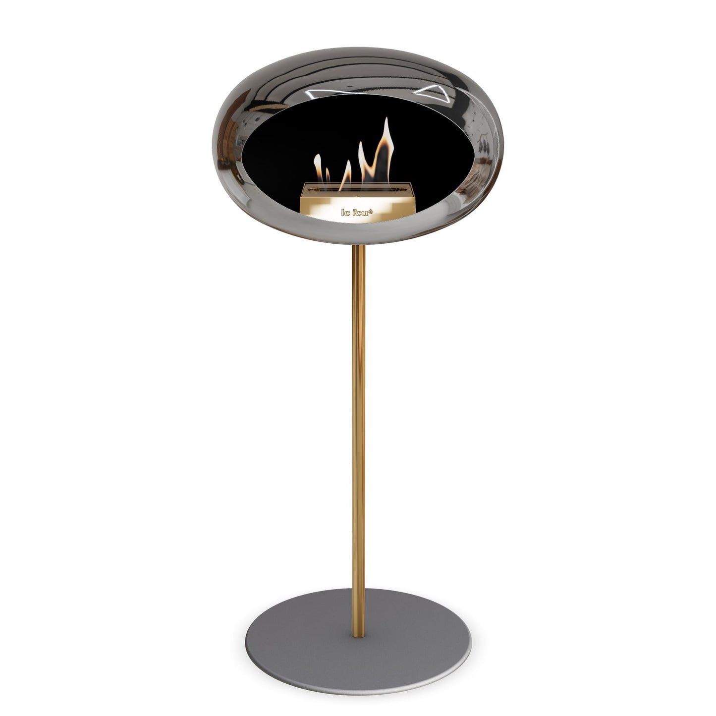 Le Feu Steel High Dome Chromed Silver
