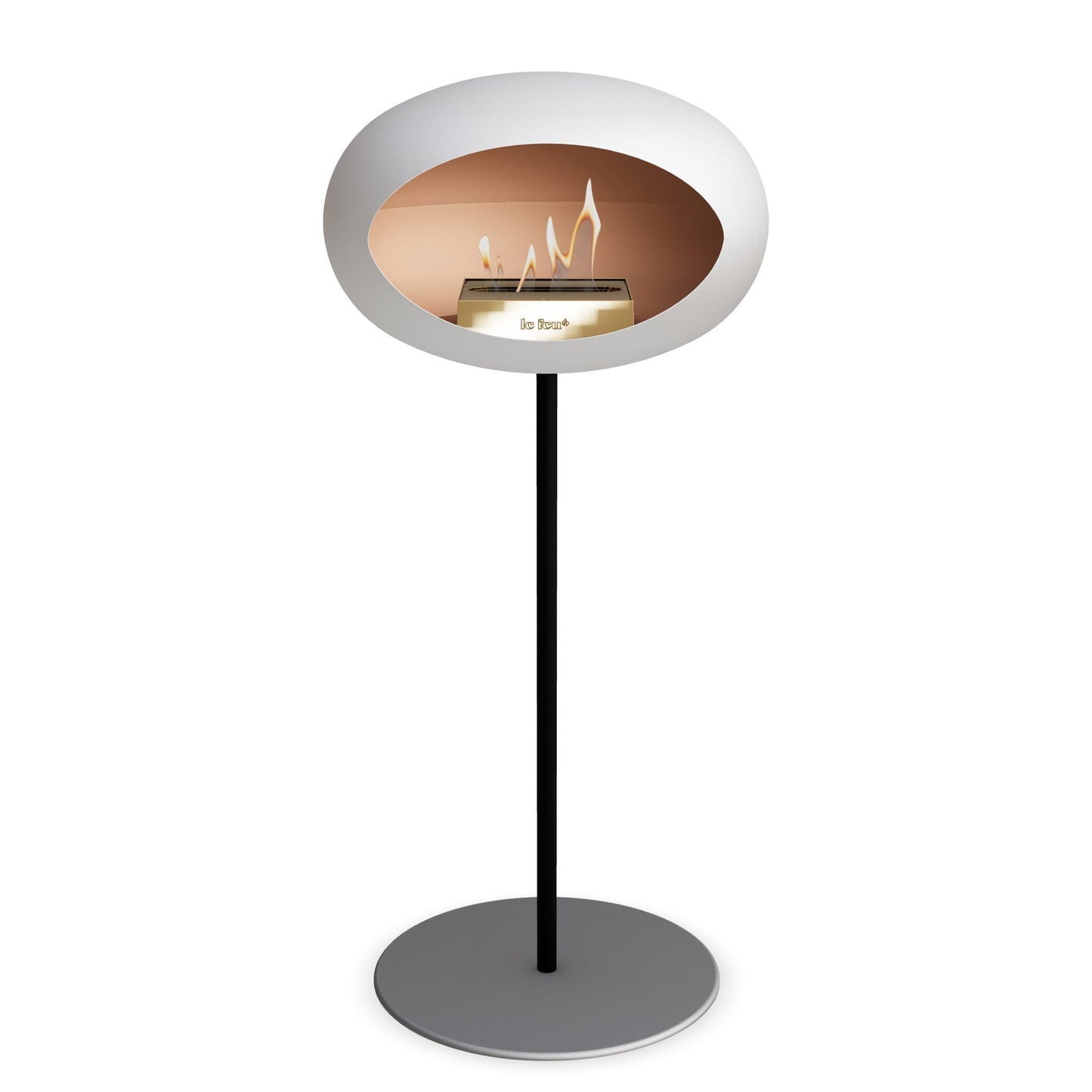 Le Feu Steel High Dome White