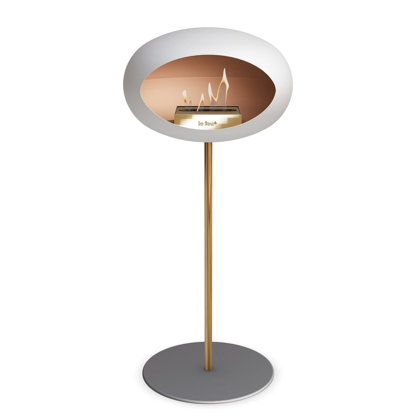 Le Feu Steel High Dome White