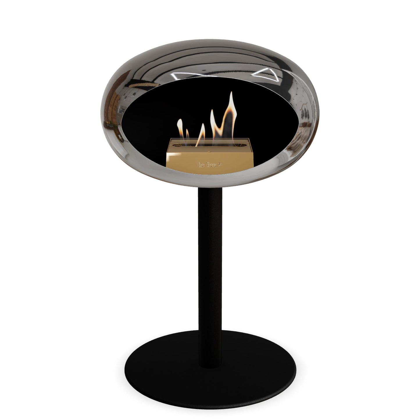 Le Feu Steel Low Dome Chromed Silver