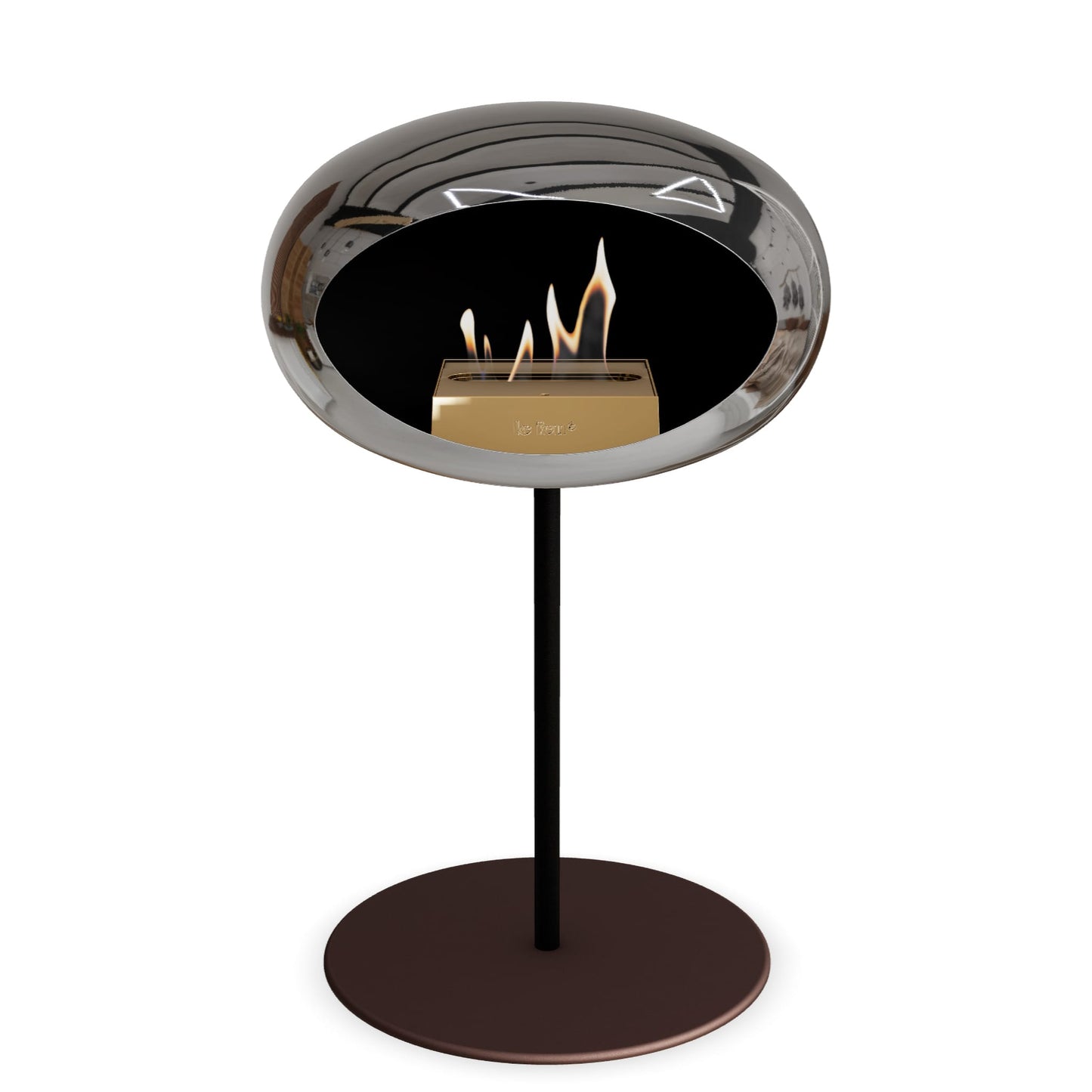 Le Feu Steel Low Dome Chromed Silver