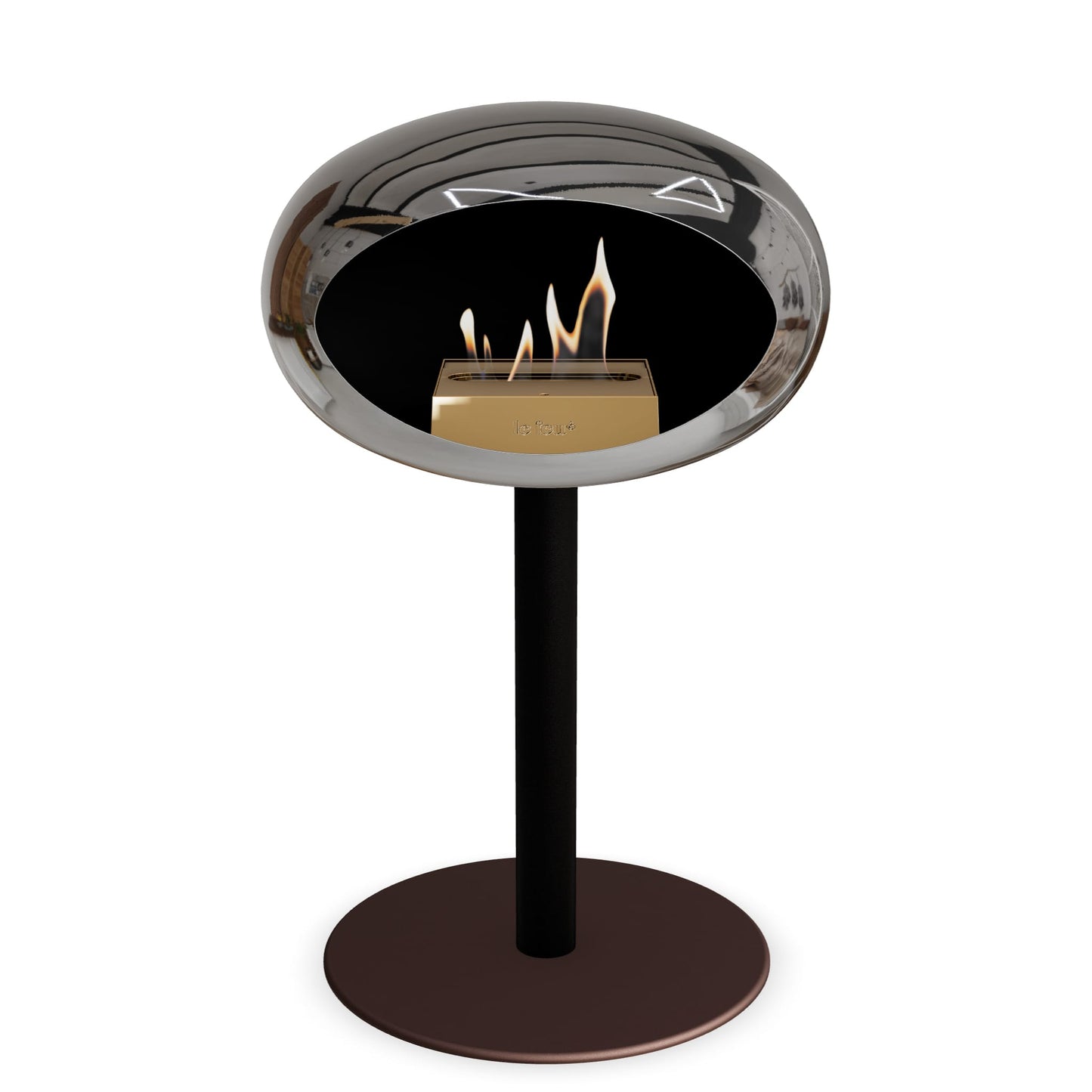 Le Feu Steel Low Dome Chromed Silver