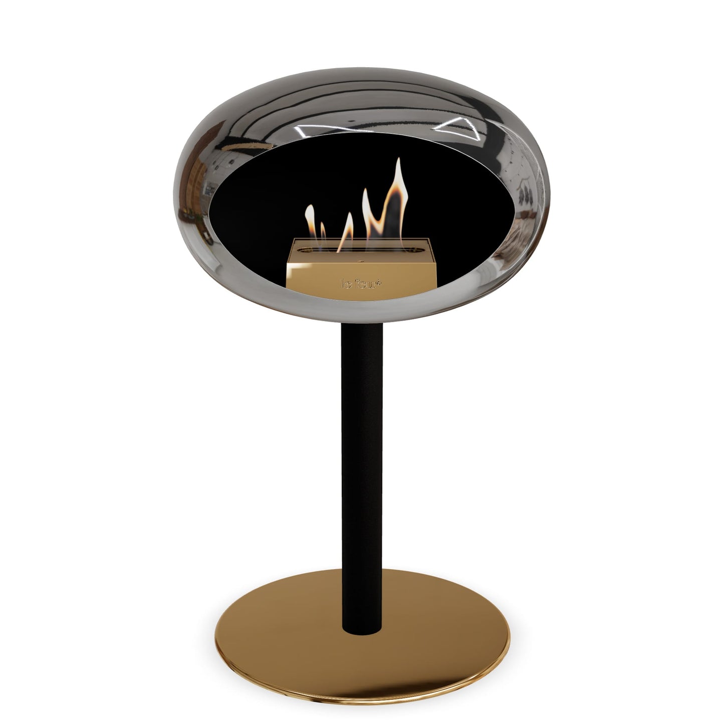 Le Feu Steel Low Dome Chromed Silver