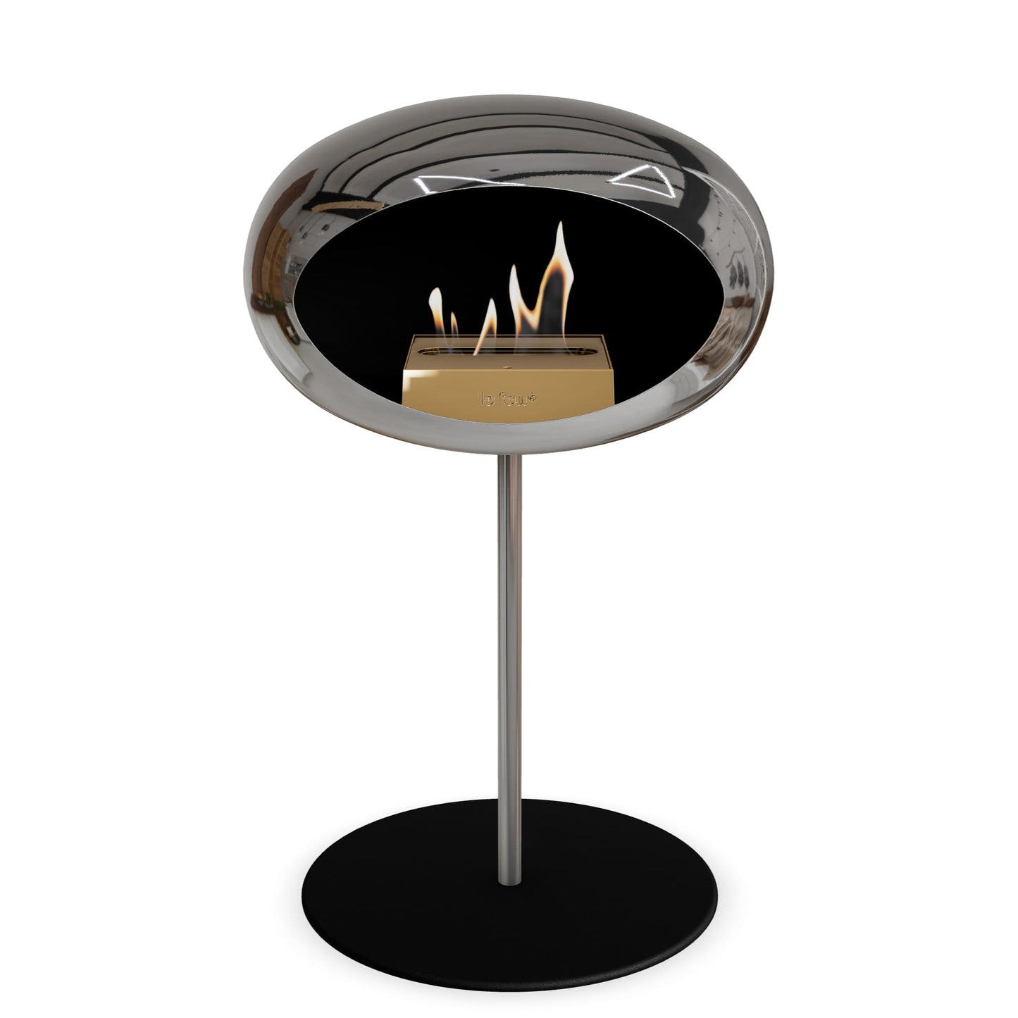 Le Feu Steel Low Dome Chromed Silver