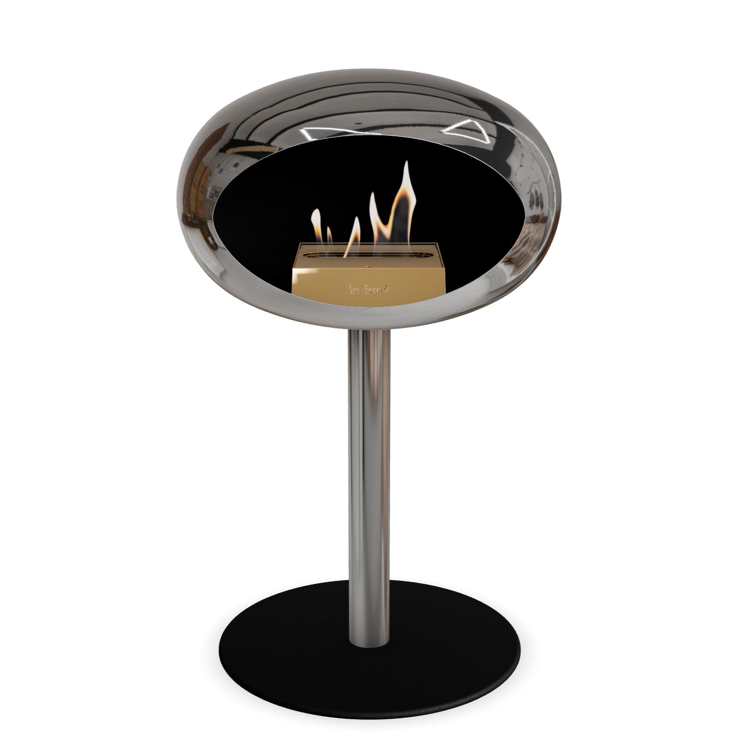 Le Feu Steel Low Dome Chromed Silver