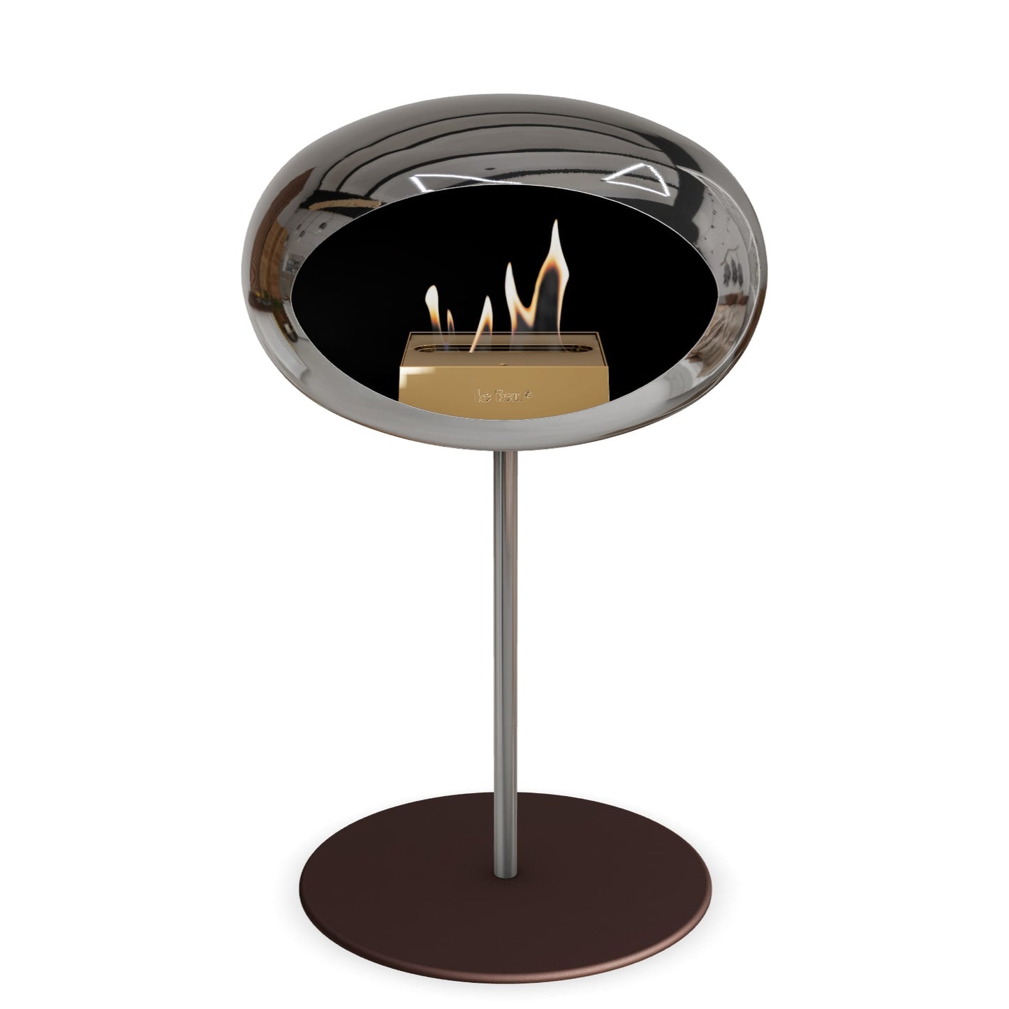 Le Feu Steel Low Dome Chromed Silver
