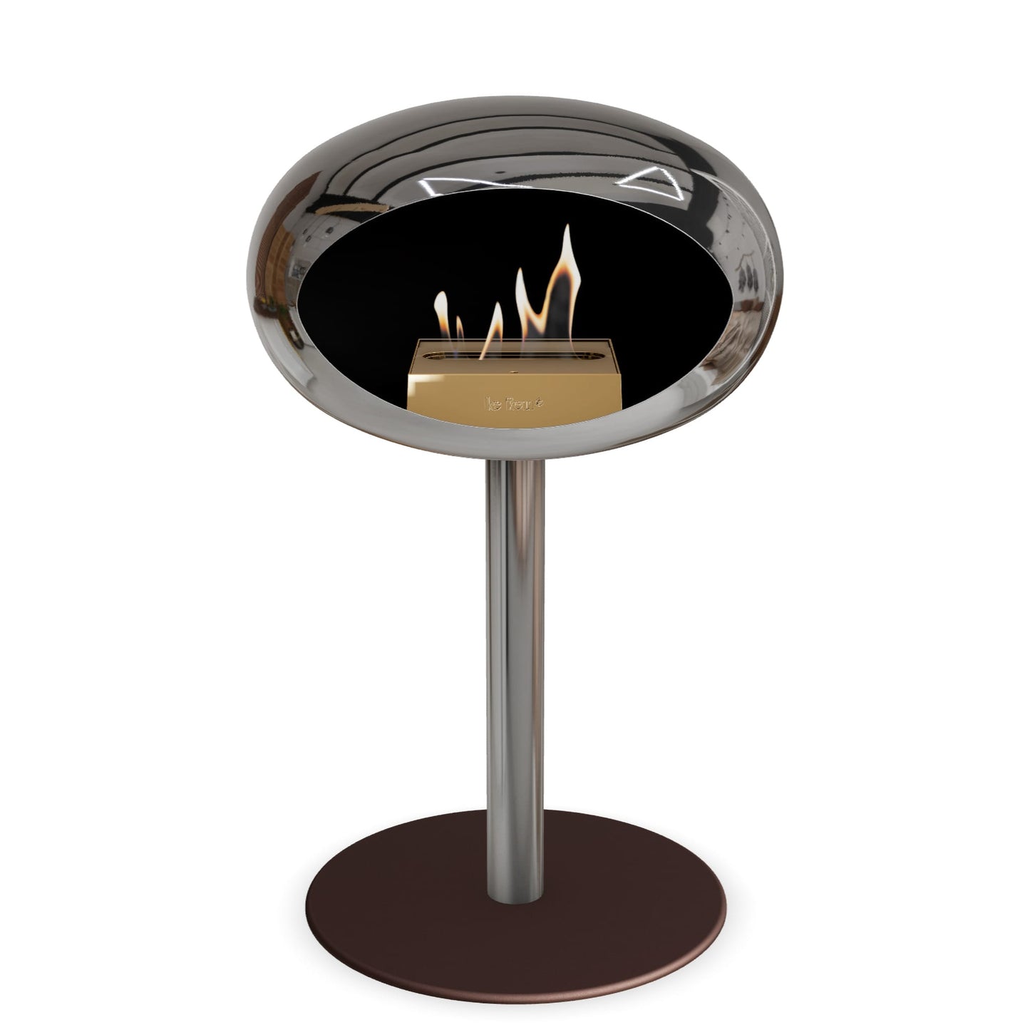 Le Feu Steel Low Dome Chromed Silver