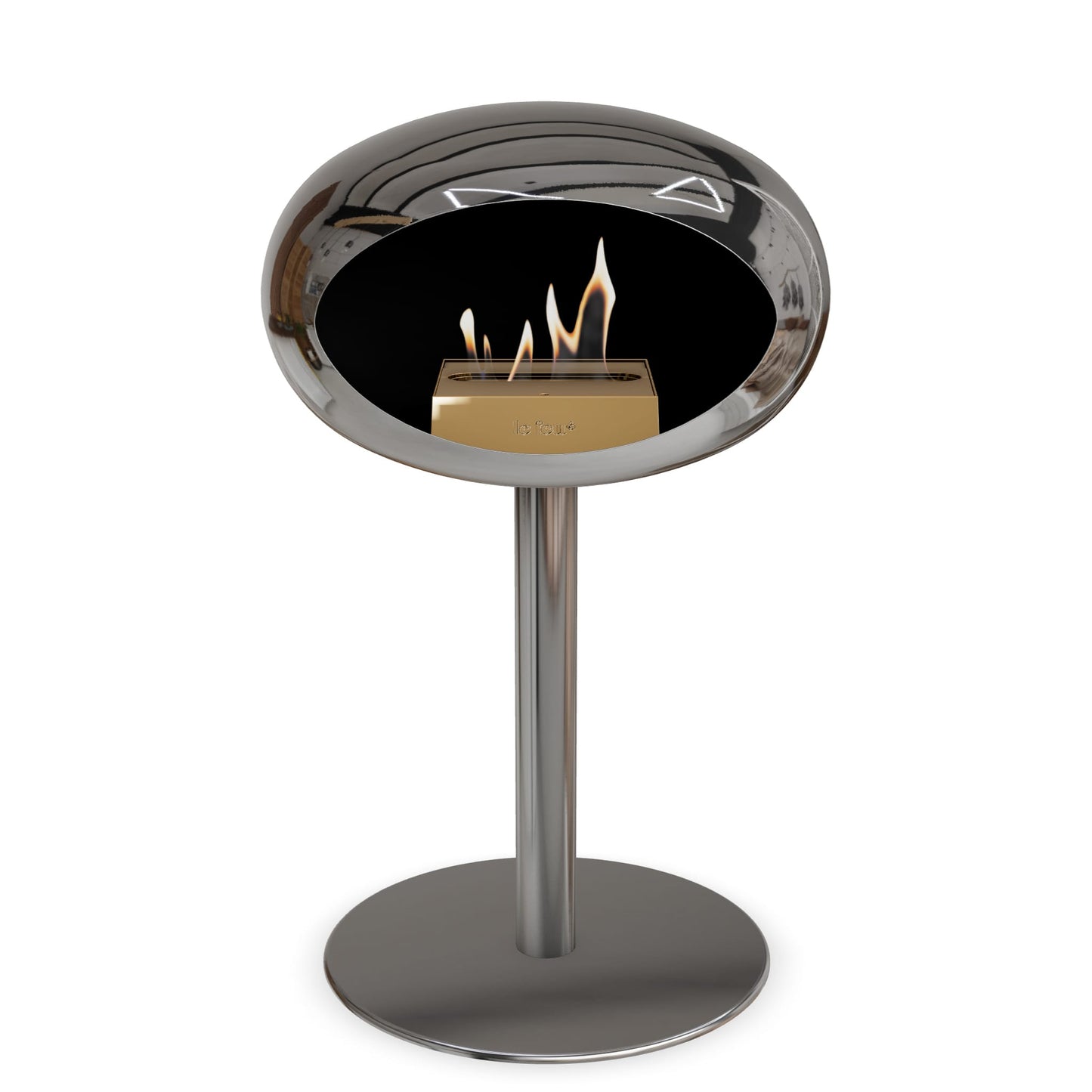Le Feu Steel Low Dome Chromed Silver