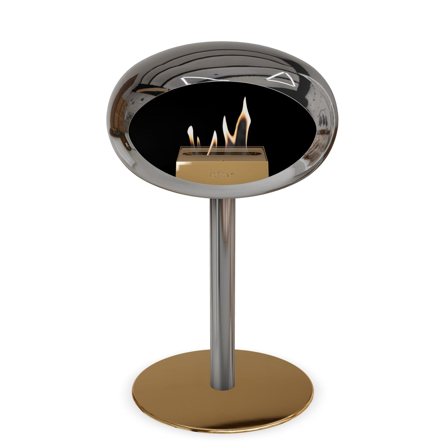 Le Feu Steel Low Dome Chromed Silver