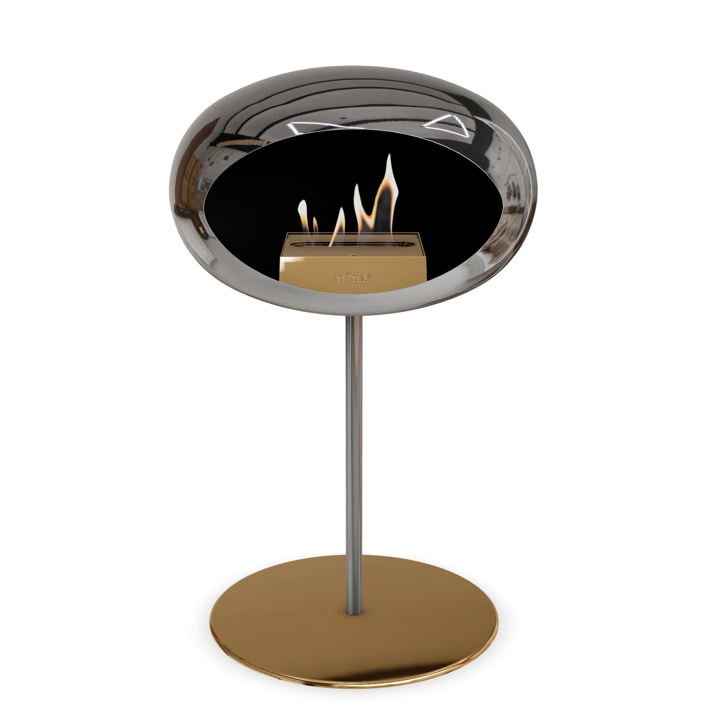 Le Feu Steel Low Dome Chromed Silver