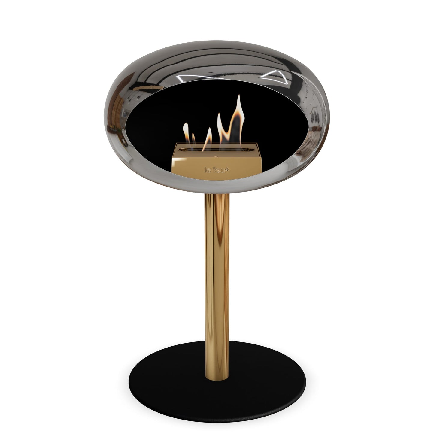 Le Feu Steel Low Dome Chromed Silver
