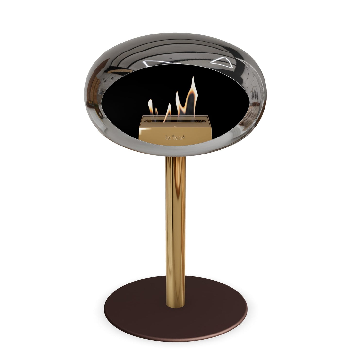 Le Feu Steel Low Dome Chromed Silver