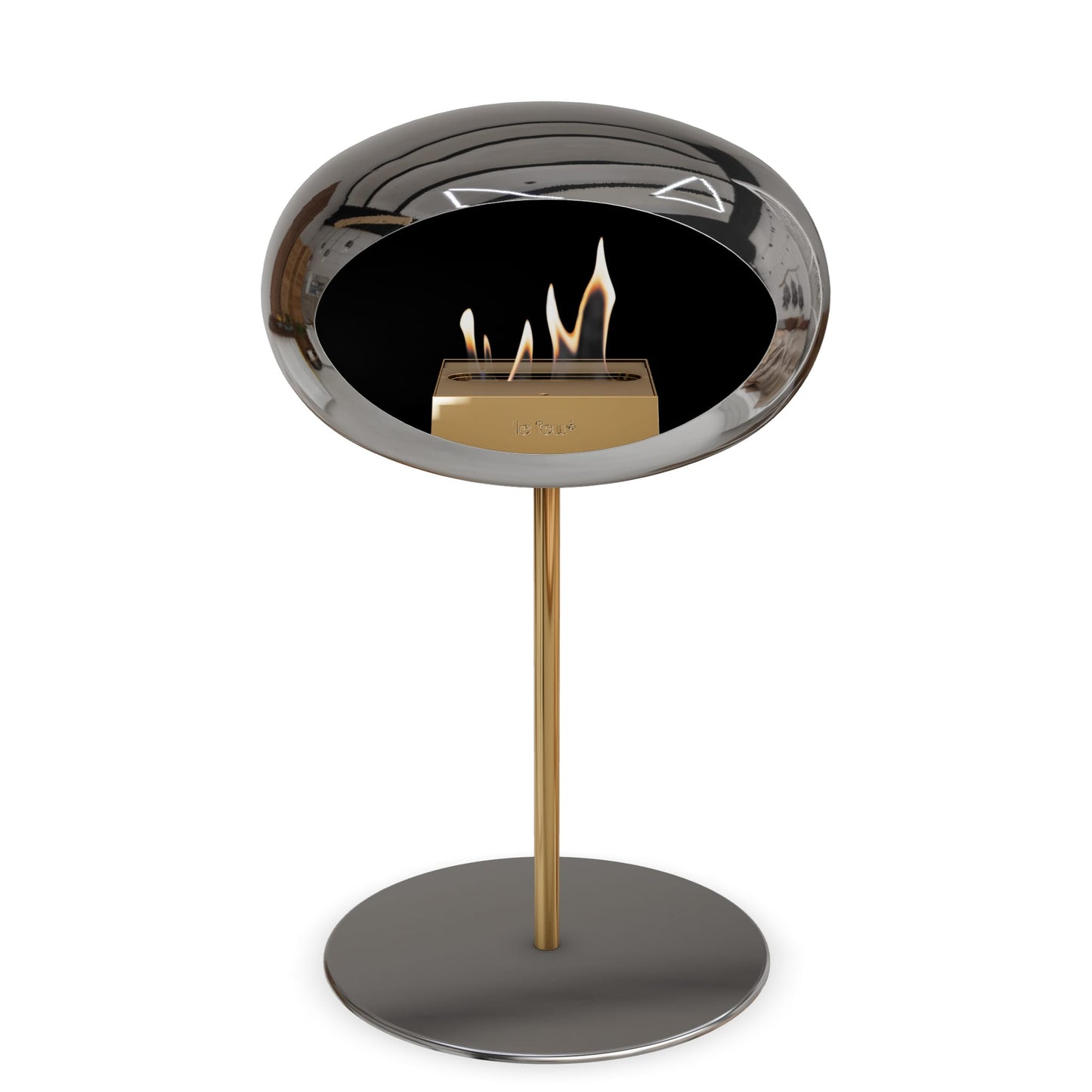 Le Feu Steel Low Dome Chromed Silver