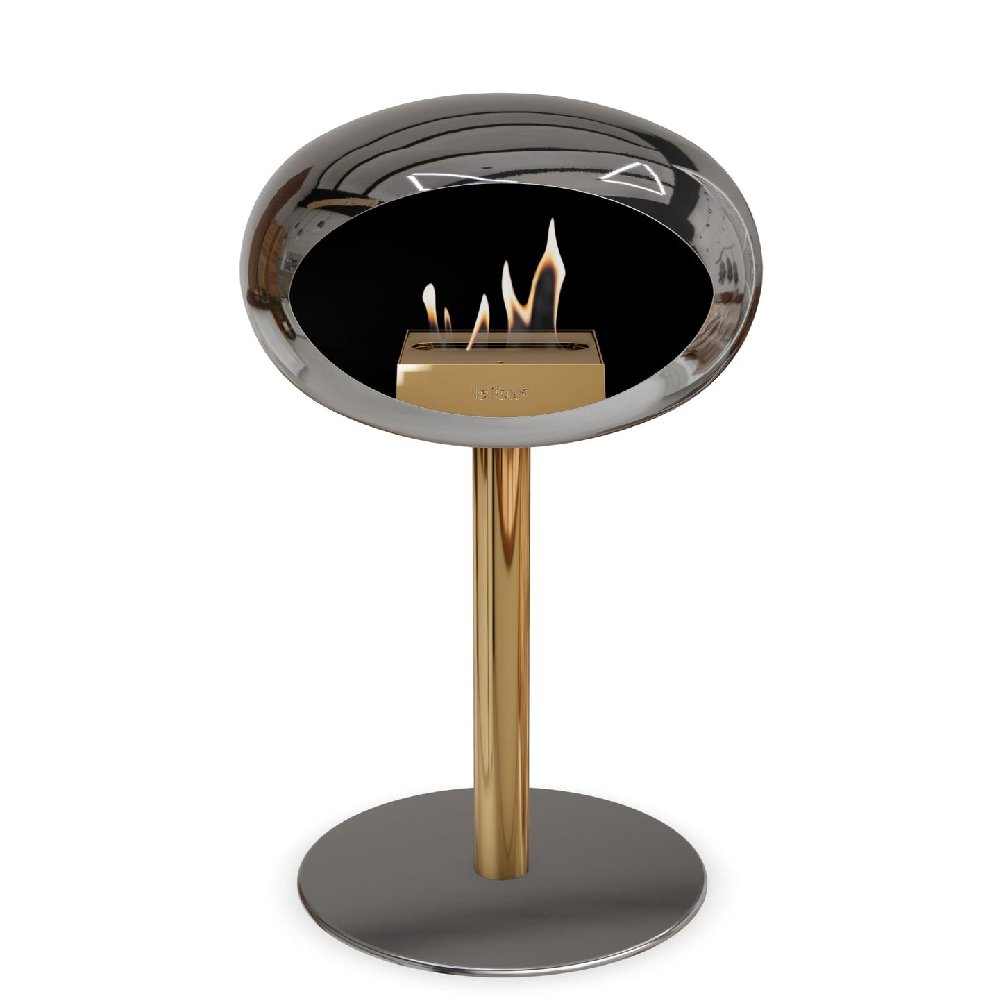 Le Feu Steel Low Dome Chromed Silver