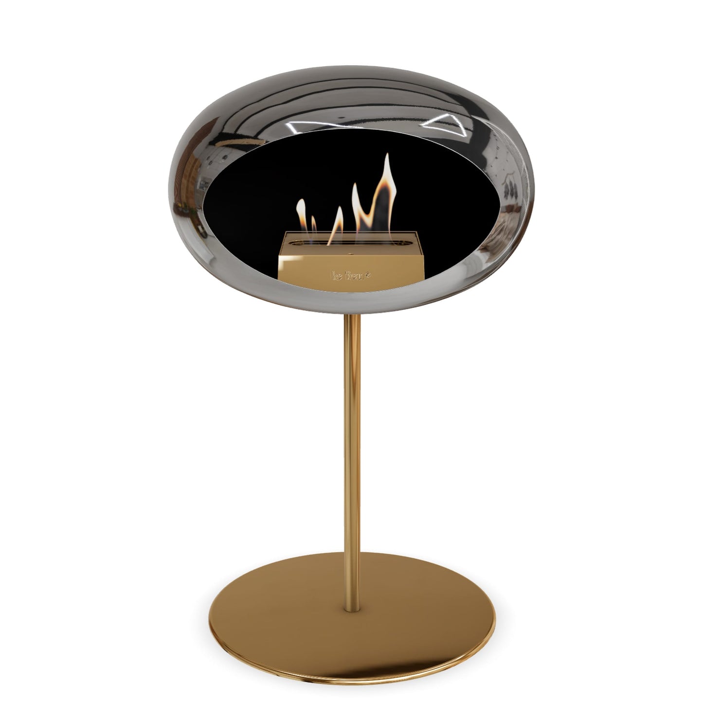Le Feu Steel Low Dome Chromed Silver