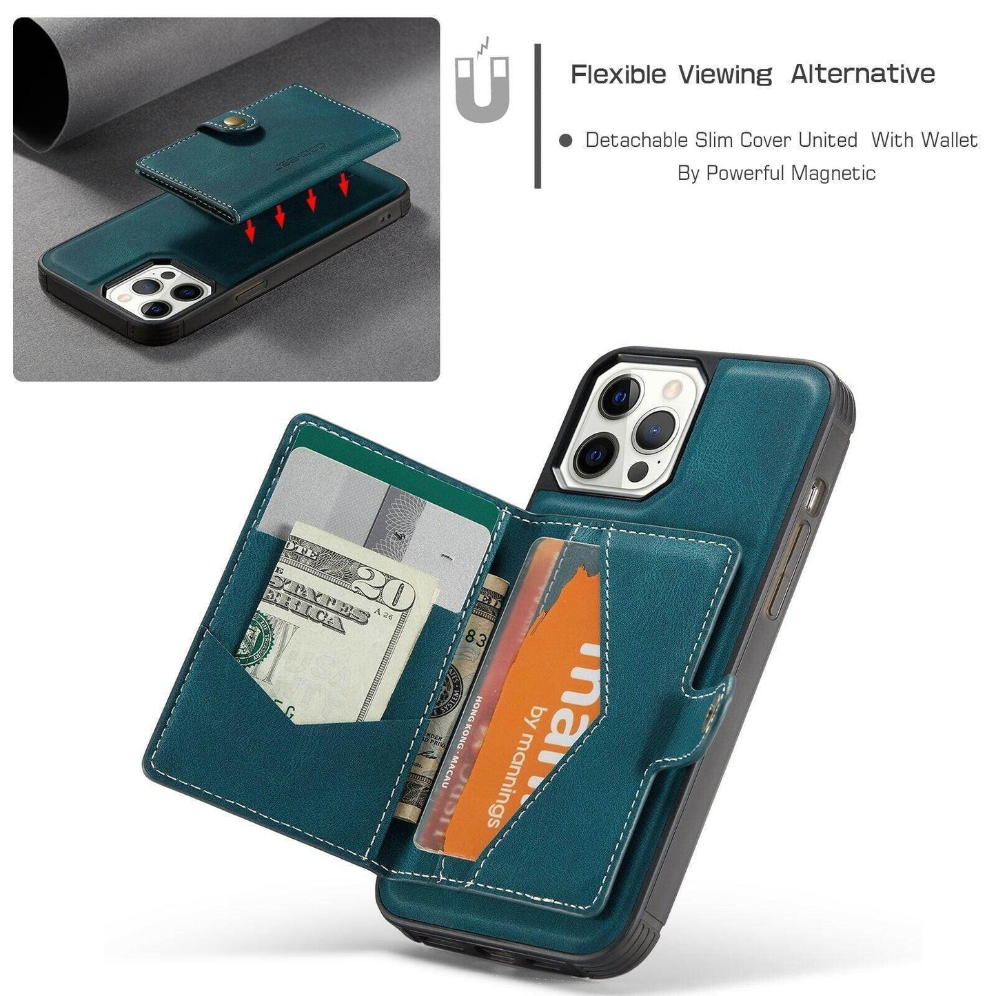 Luxury Magnetic Safe Leather Case For iPhone - Austrige™