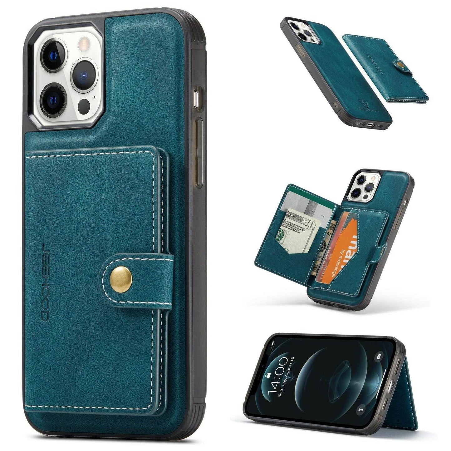 Luxury Magnetic Safe Leather Case For iPhone - Austrige™