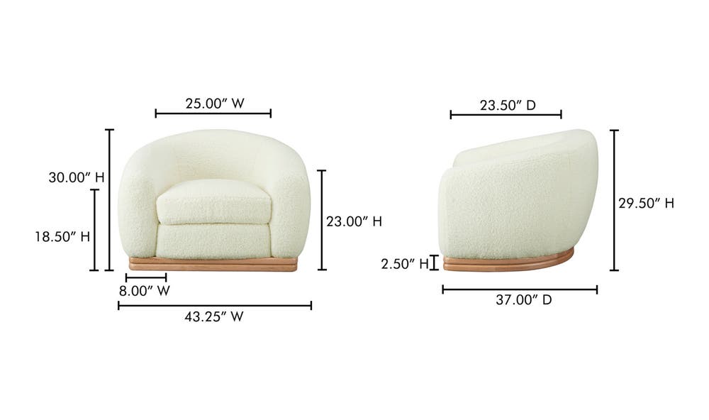 Marlowe Lounge Chair Cream
