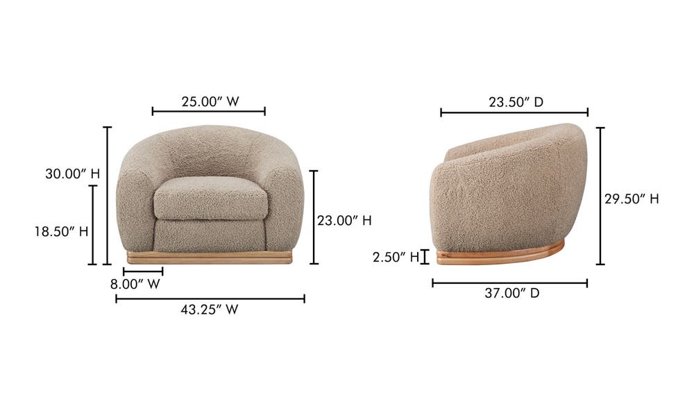 Marlowe Lounge Chair Taupe