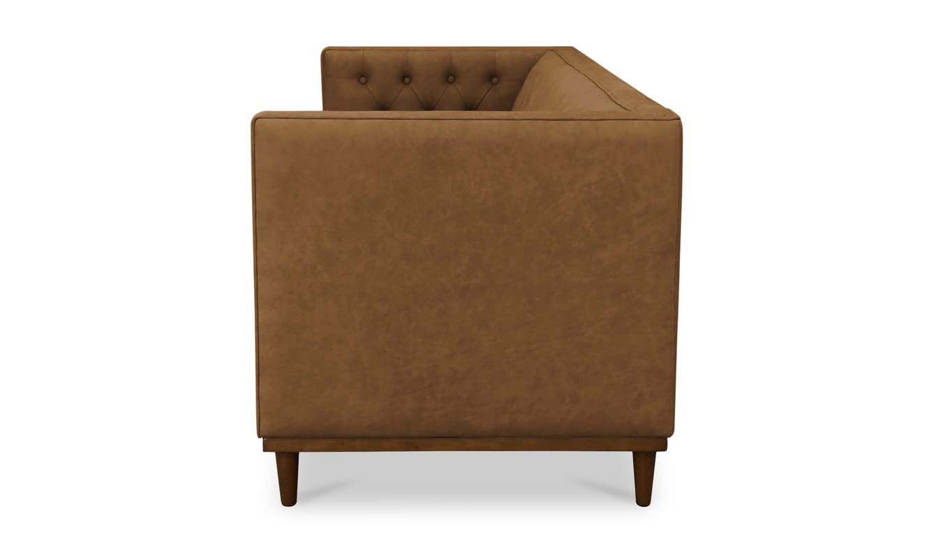 Fielder Sofa Tan Leather