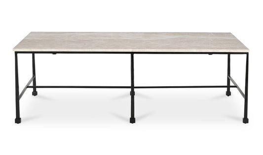 River Coffee Table Botticino Marble