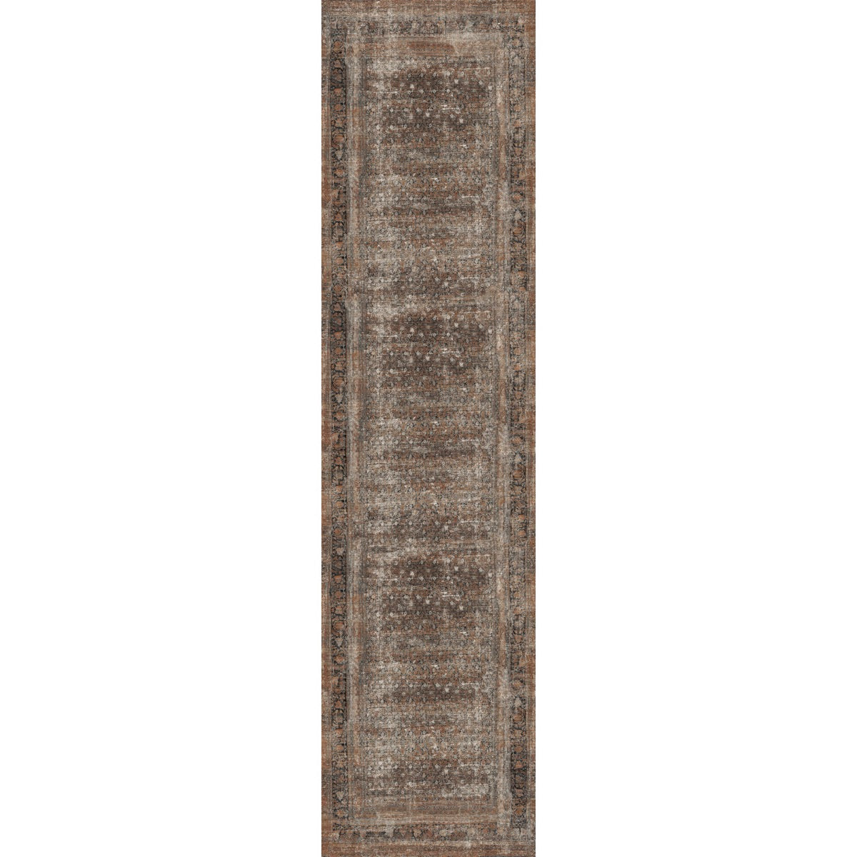 Regal Brown Orange Rug