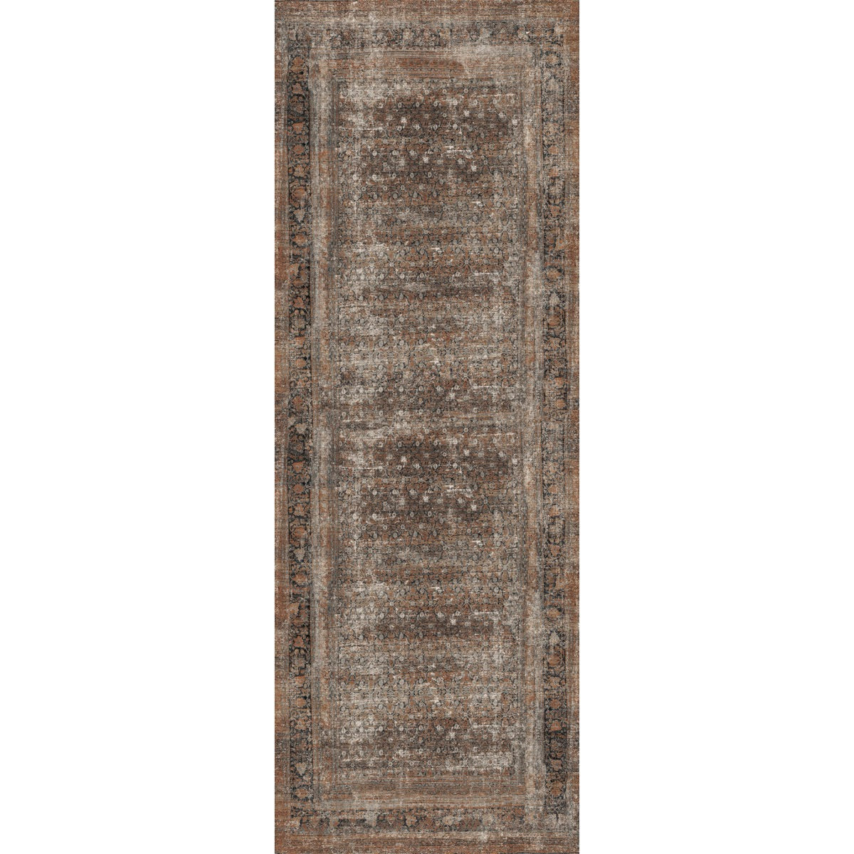 Regal Brown Orange Rug