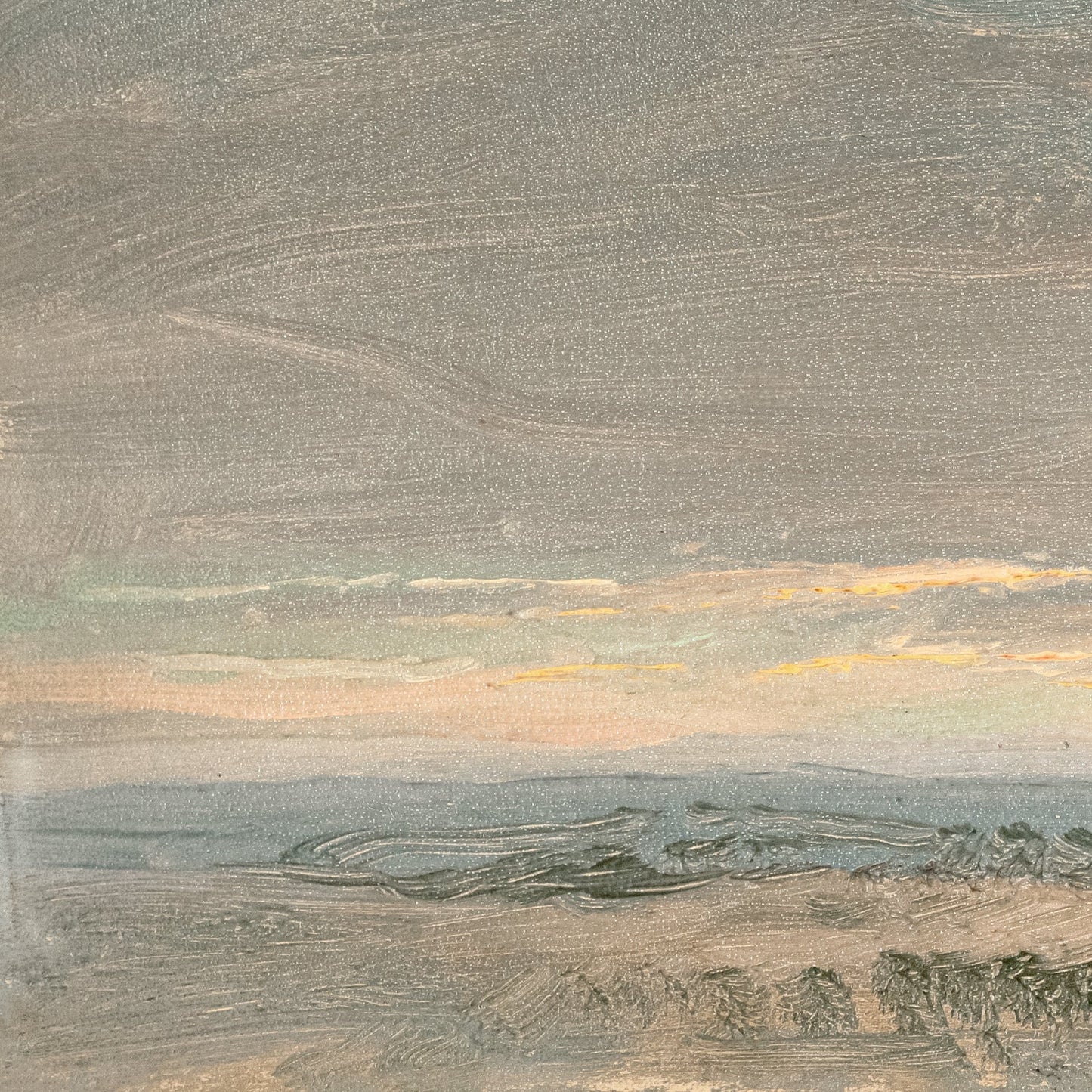 Hudson River School – Sunset, Hudson Valley C. 1870