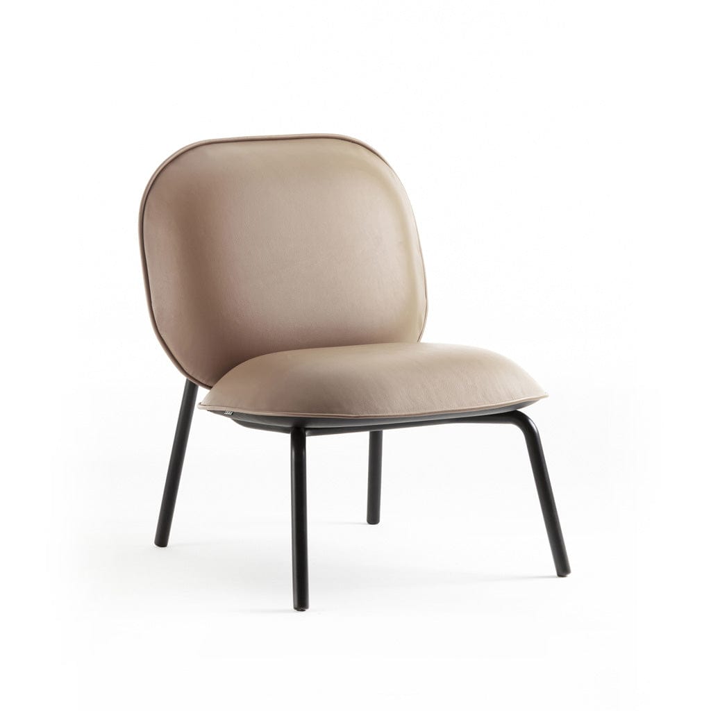 Tasca Lounge Chair & Ottoman Eco Leather Fabric Indoor
