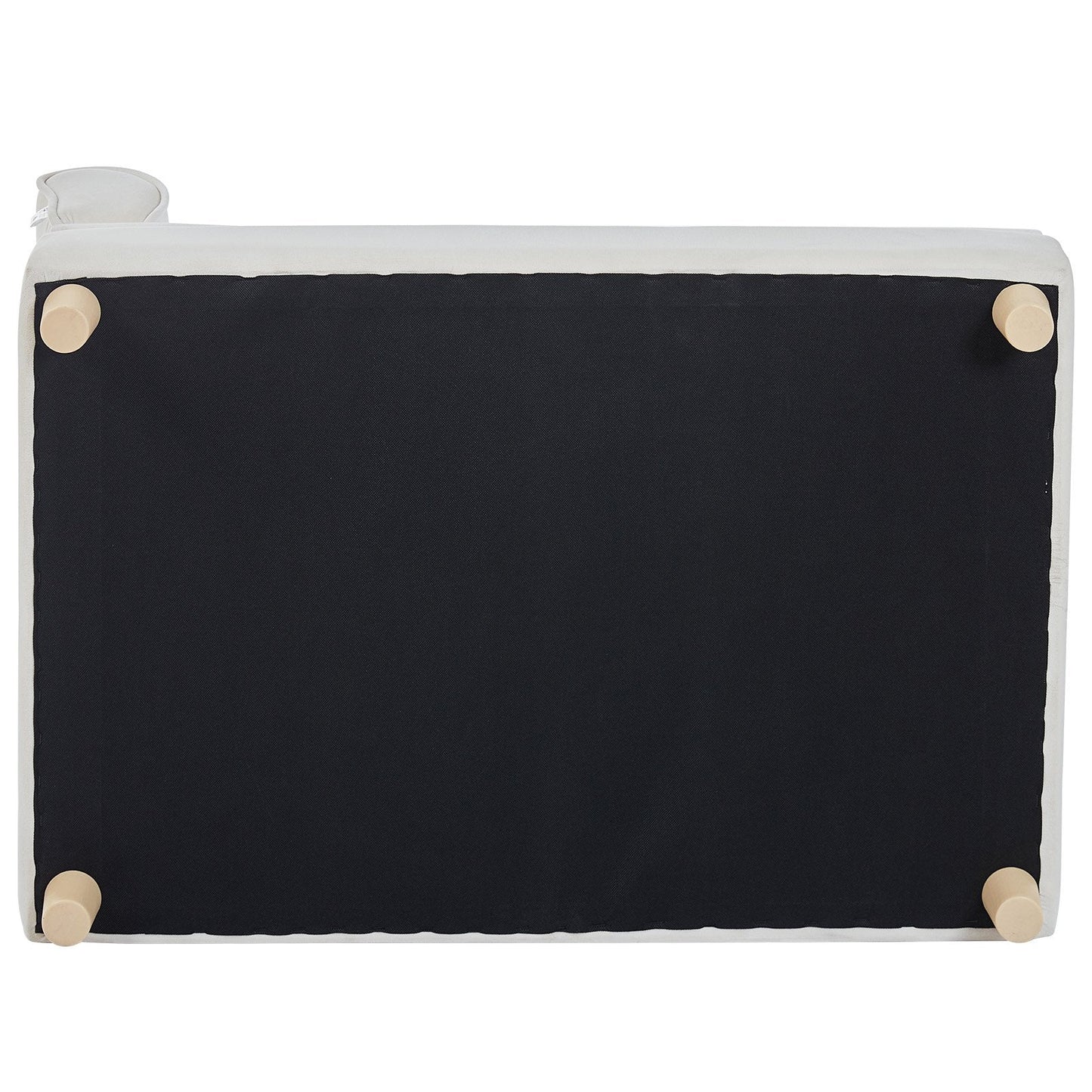 VEVOR Pet Sofa, Dog Couch for Large-Sized Dogs and Cats, Soft Velvety Dog Sofa Bed, 110 lbs Loading Cat Sofa, White